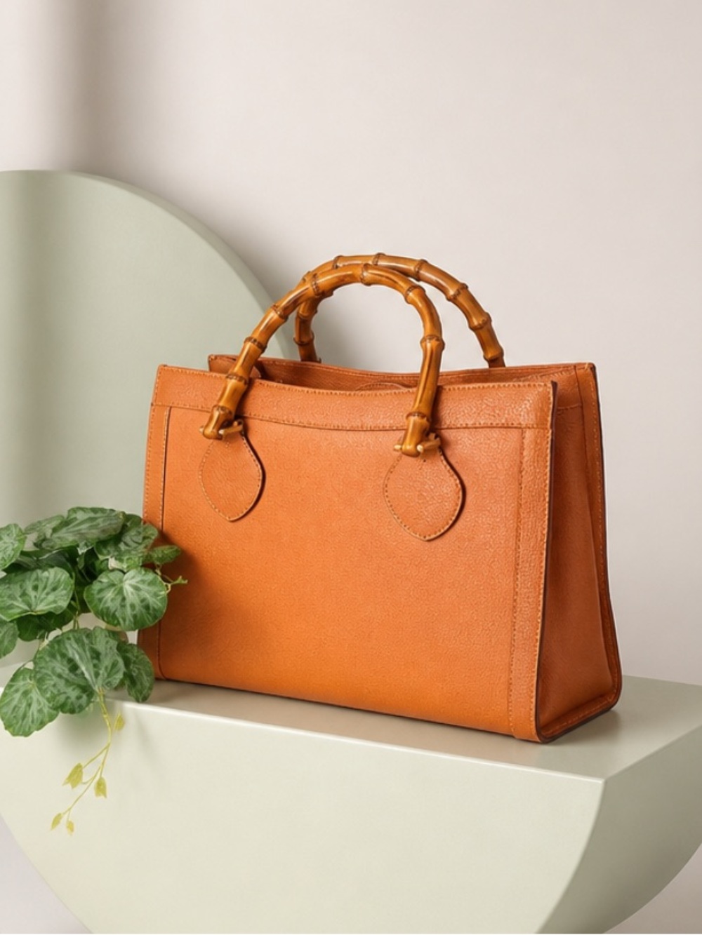 Gucci Diana Leather Top-Handle Satchel with Bamboo Handle